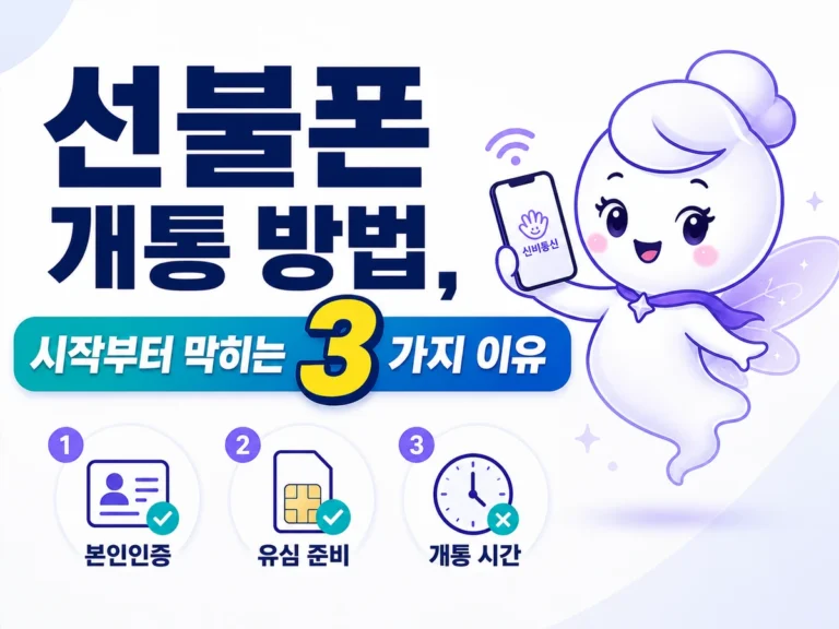 선불폰 개통 방법, 시작부터 막히는 3가지 이유 대표 이미지
