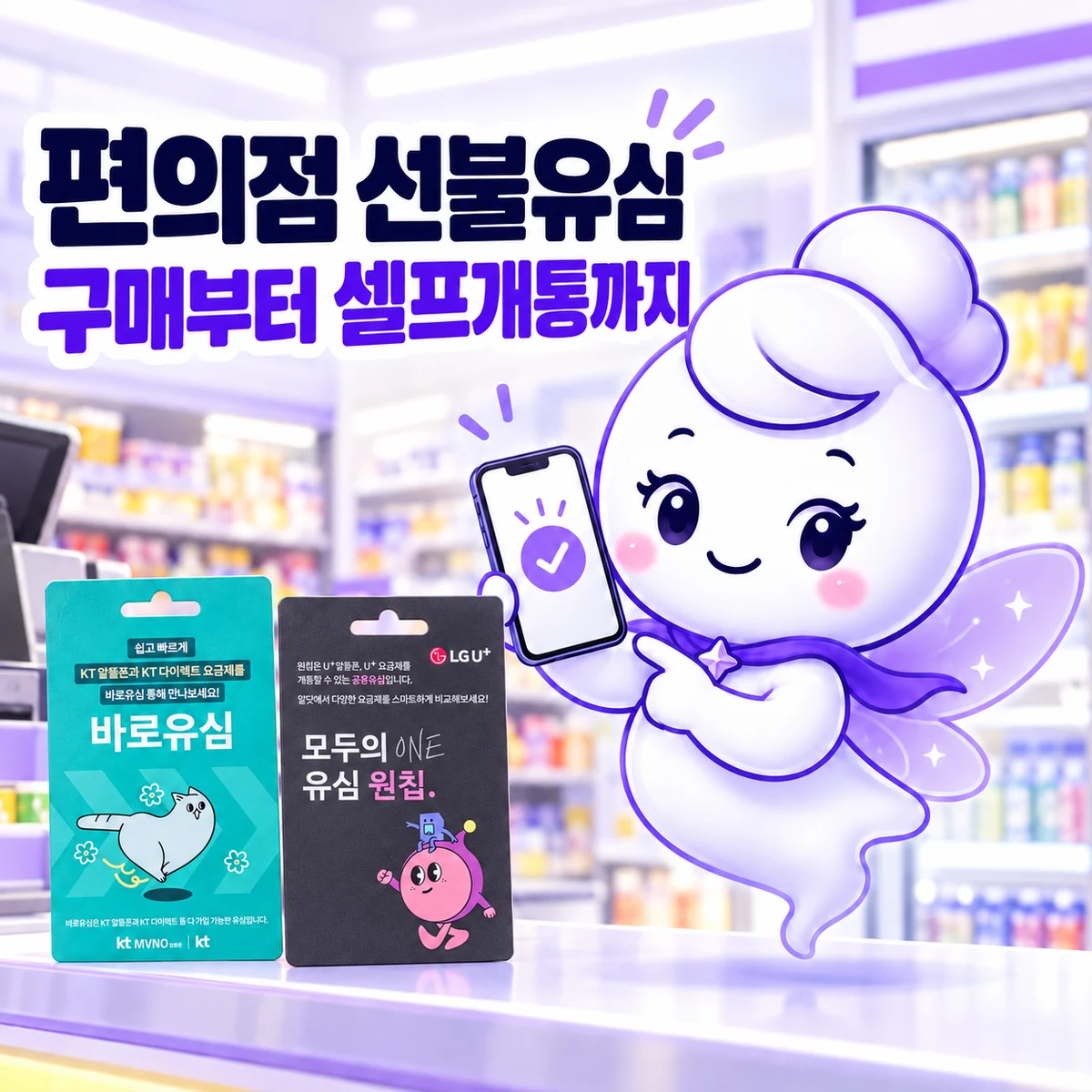편의점 선불유심 종류와 셀프개통 순서, 구매 전 확인사항 대표 이미지