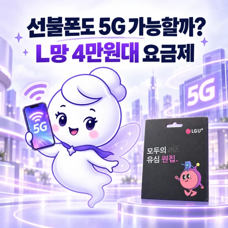 선불폰 5G 가능할까? L망 5G 선불464 요금제와 개통 방법 대표 이미지
